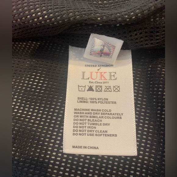 Luke Men's Jacket  Sport Hooded Full Zip in Black/Red Size L - Picture 8 of 14